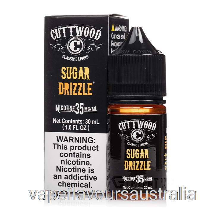 Vape Nicotine Australia Sugar Drizzle - Cuttwood Salts - 30mL 50mg